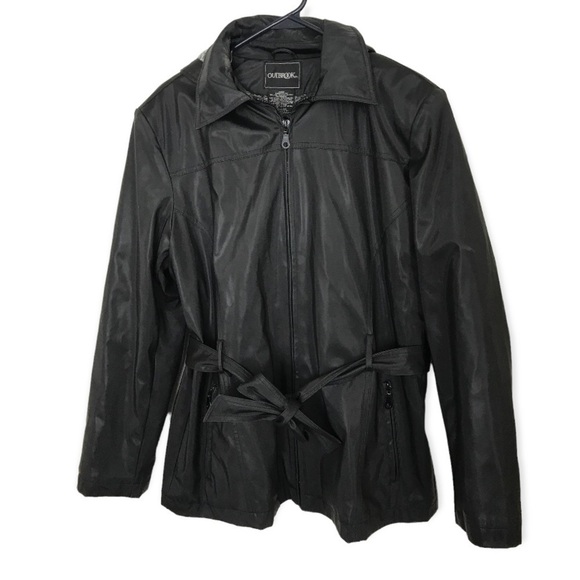 outbrook Jackets & Blazers - Vintage outbrook black zip up jacket with hood